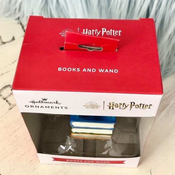 Hallmark, Wizard Harry Potter, Books & Wand, Christmas Tree Ornament, NEW - Picture 5 of 8